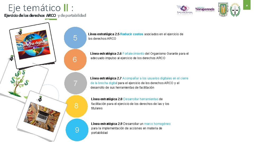 Eje temático II : 39 Ejercicio de los derechos ARCO y de portabilidad 5