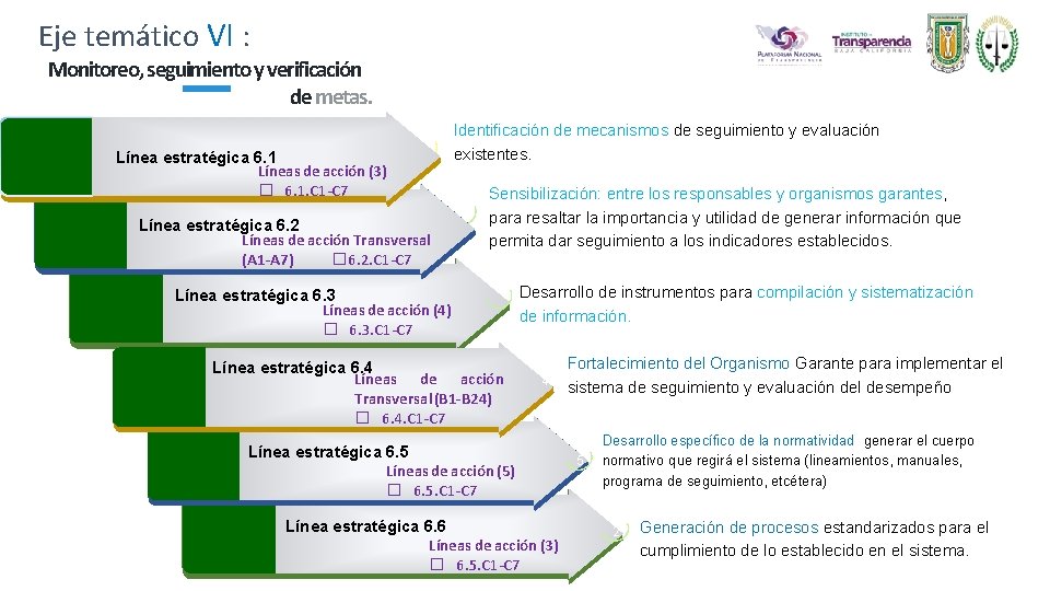 Eje temático VI : 47 47 Monitoreo, seguimiento y verificación de metas. Identificación de