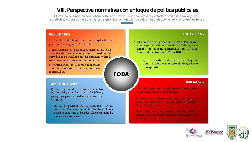 50 VIII. Perspectiva normativa con enfoque de política pública as El Instituto de Trnasparencia