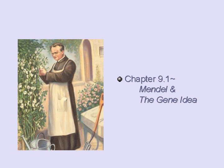 Chapter 9. 1~ Mendel & The Gene Idea 