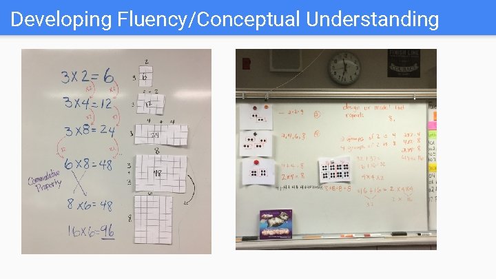 Developing Fluency/Conceptual Understanding 