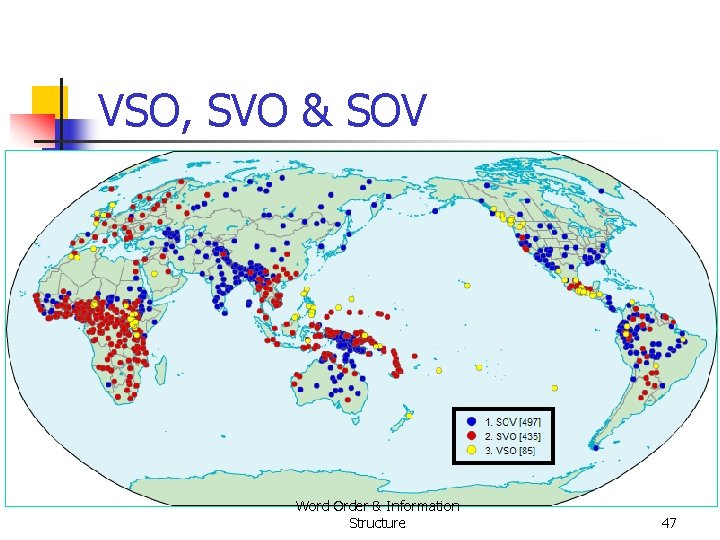 VSO, SVO & SOV Word Order & Information Structure 47 VSO, SVO & SOV Word Order & Information Structure 47