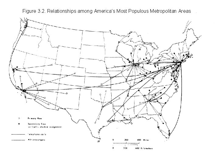 Figure 3. 2. Relationships among America’s Most Populous Metropolitan Areas 