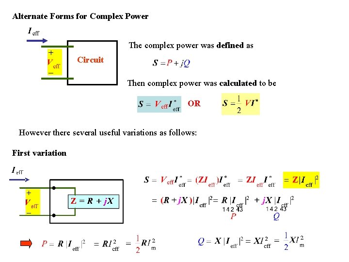 Complex Power Formula Vi Chapter 10 Sinusoidal Steady State Power Calculations In