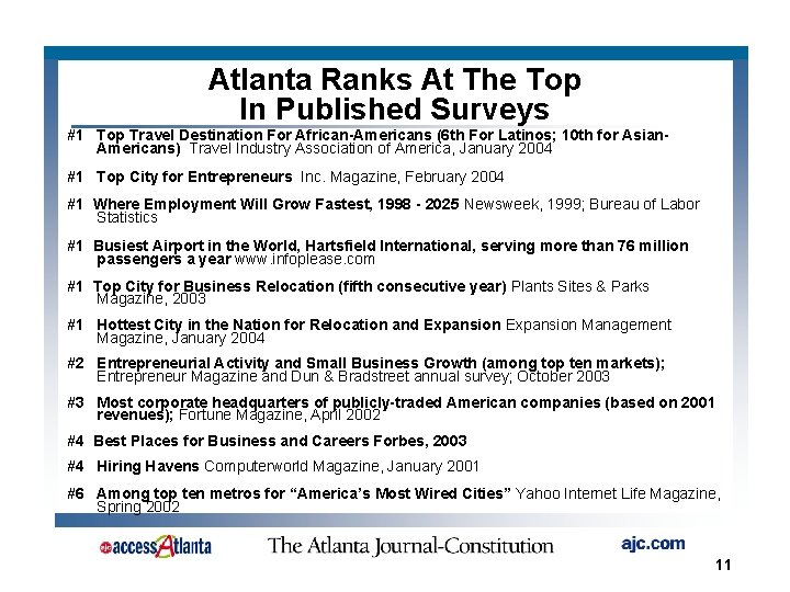 Atlanta Ranks At The Top In Published Surveys #1 Top Travel Destination For African-Americans