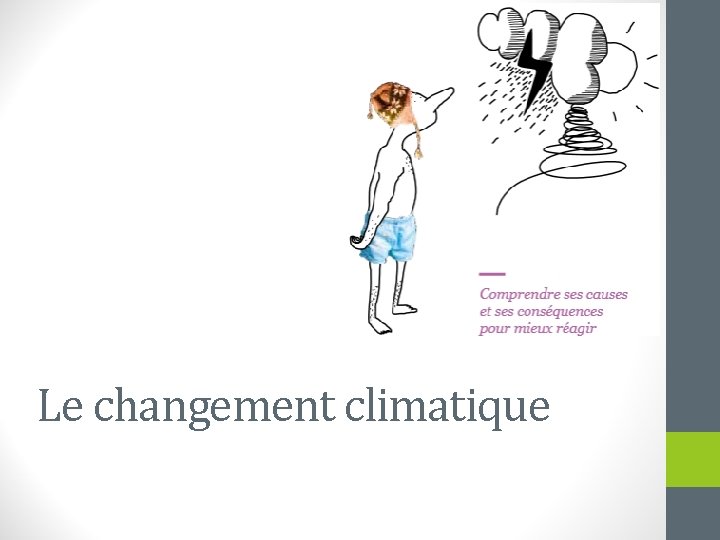 Le changement climatique 