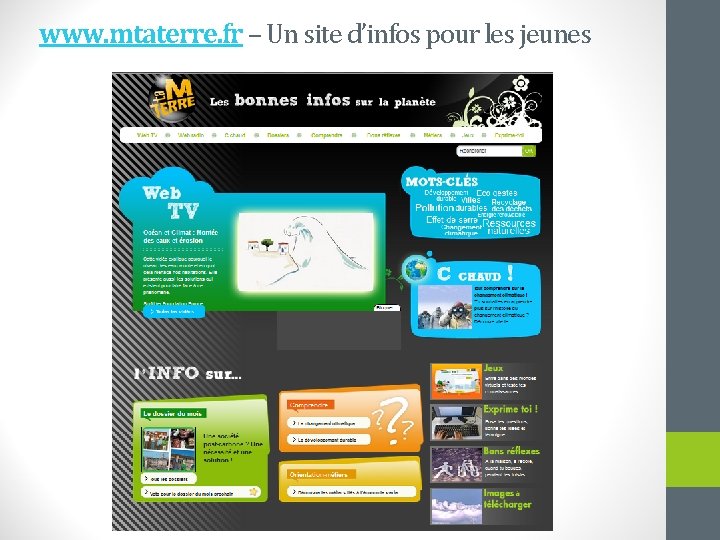 www. mtaterre. fr – Un site d’infos pour les jeunes 