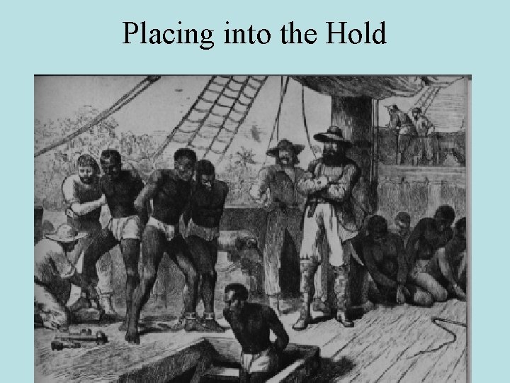 Placing into the Hold 