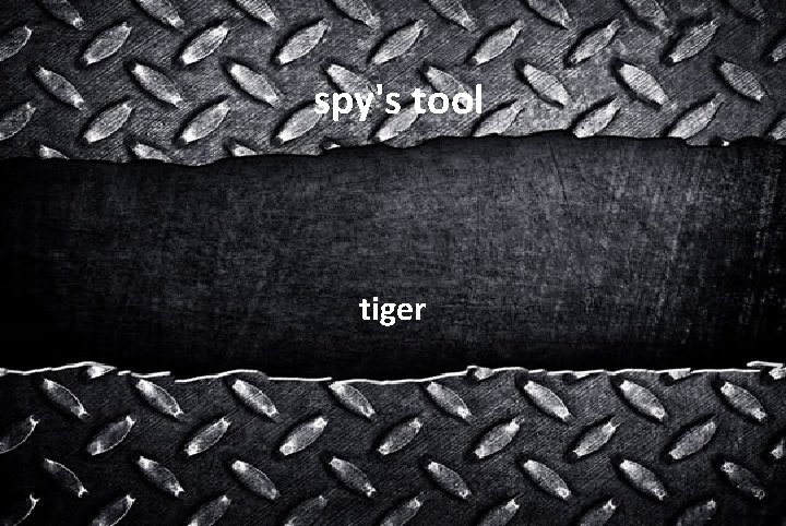 spy's tool tiger 