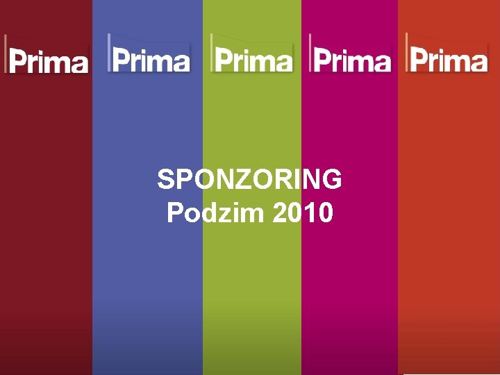 SPONZORING Podzim 2010 