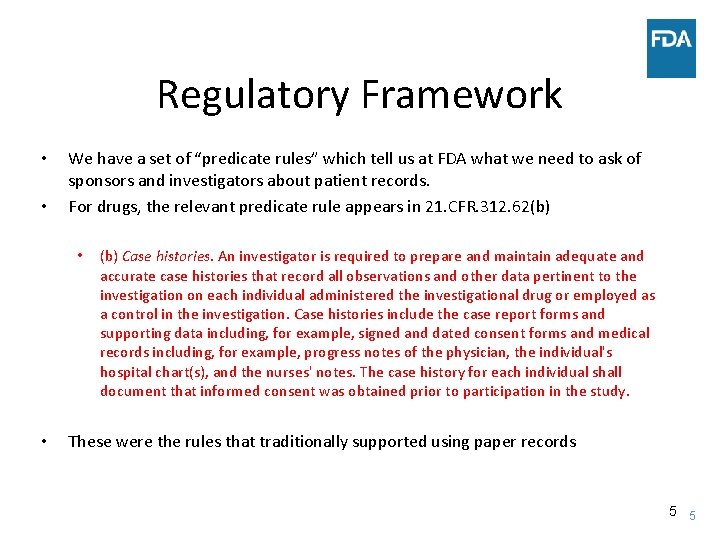 Regulatory Framework • • We have a set of “predicate rules” which tell us