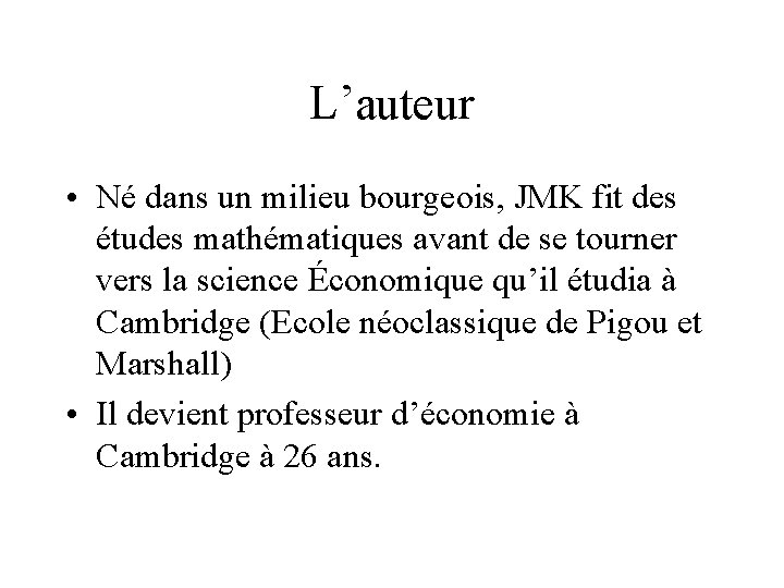 L’auteur • Né dans un milieu bourgeois, JMK fit des études mathématiques avant de L’auteur • Né dans un milieu bourgeois, JMK fit des études mathématiques avant de