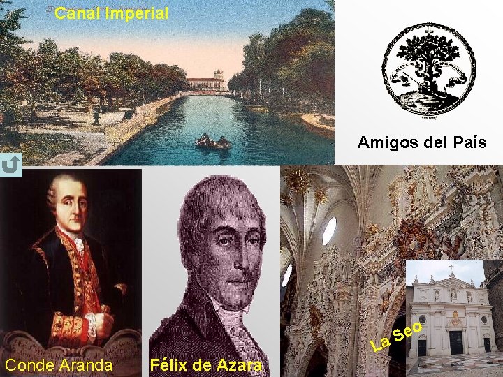 Canal Imperial Amigos del País e S a Conde Aranda Félix de Azara L