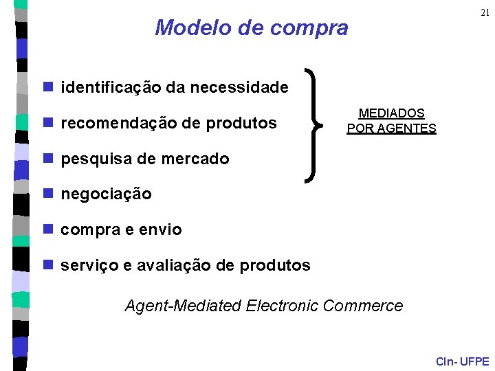 21 Modelo de compra n identificação da necessidade n recomendação de produtos MEDIADOS POR