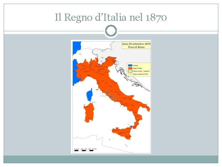 Il Regno d’Italia nel 1870 