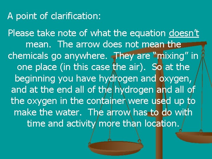 A point of clarification: Please take note of what the equation doesn’t mean. The