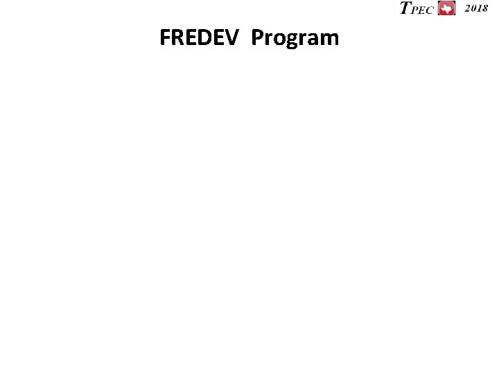 FREDEV Program 