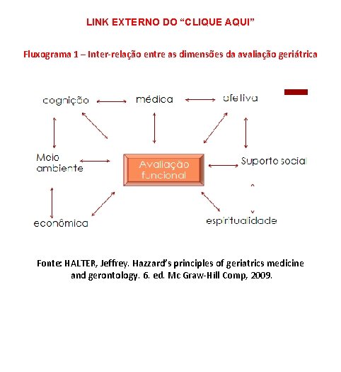 LINK EXTERNO DO “CLIQUE AQUI” Fluxograma 1 – Inter-relação entre as dimensões da avaliação