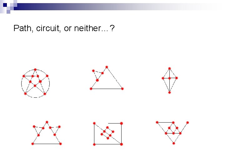  Path, circuit, or neither…? 