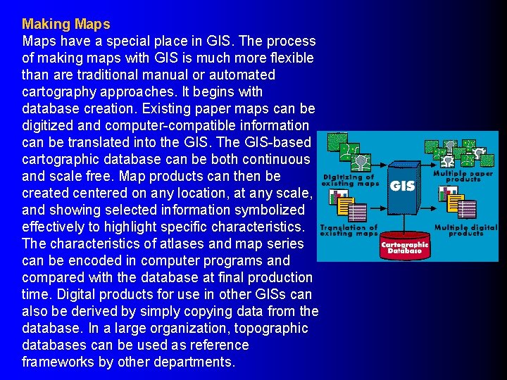 Making Maps have a special place in GIS. The process of making maps with