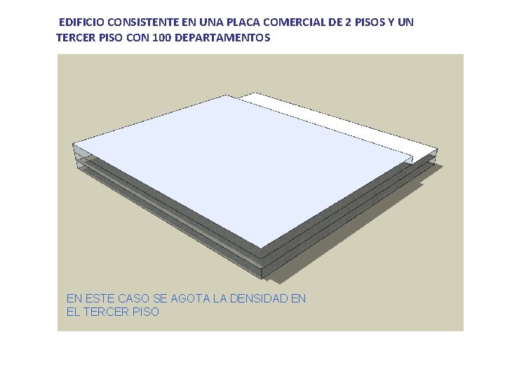 EDIFICIO CONSISTENTE EN UNA PLACA COMERCIAL DE 2 PISOS Y UN TERCER PISO CON