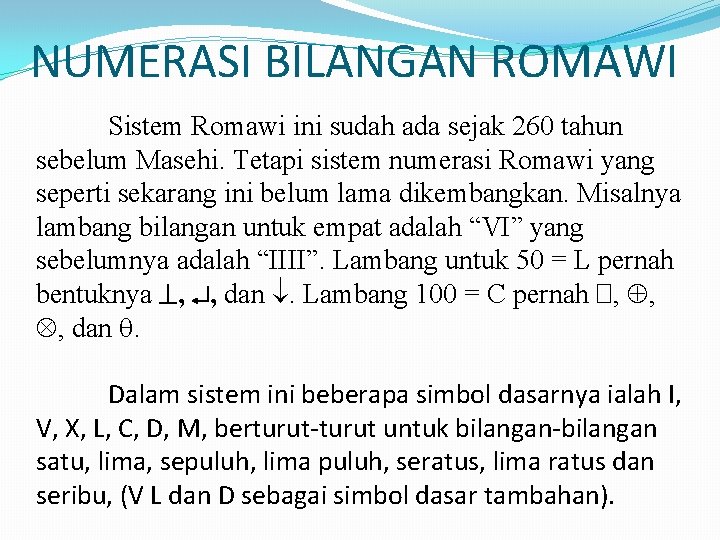 Penulisan Angka Romawi 50