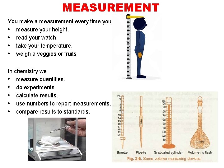 MEASUREMENT You make a measurement every time you • measure your height. • read