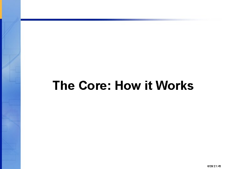 The Core: How it Works Proprietary and Confidential 6/29 21: 43 