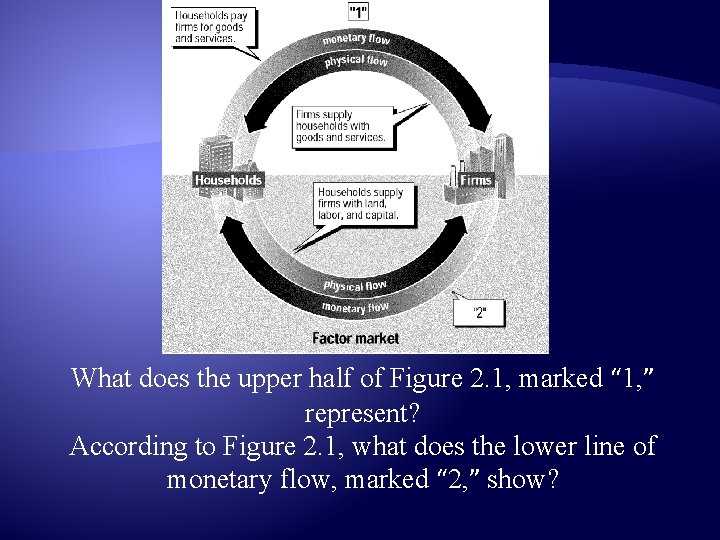 What does the upper half of Figure 2. 1, marked “ 1, ” represent?