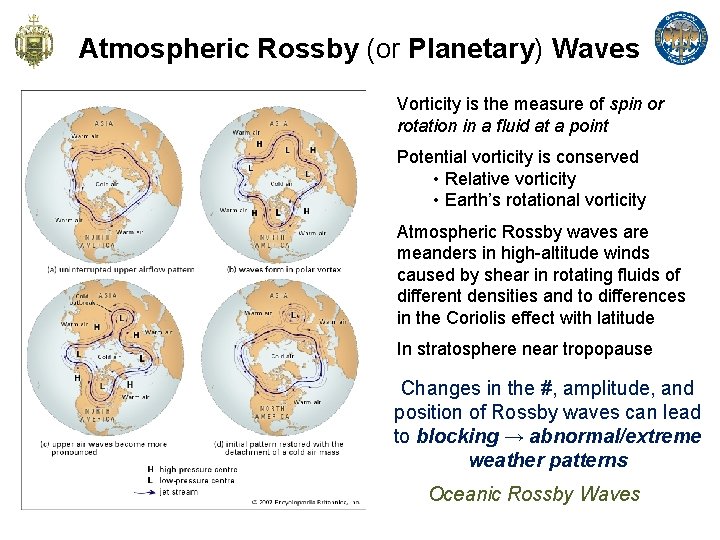 Atmospheric Rossby (or Planetary) Waves Vorticity is the measure of spin or rotation in