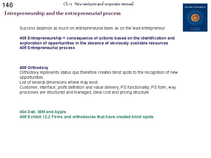 146 Ch 12 New ventures and corporate renewal Entrepreneurship and the entrepreneurial process Success