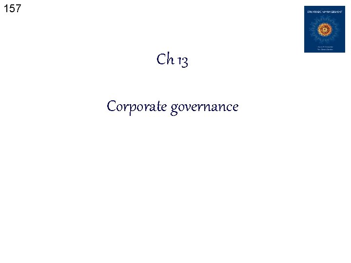 157 Ch 13 Corporate governance 