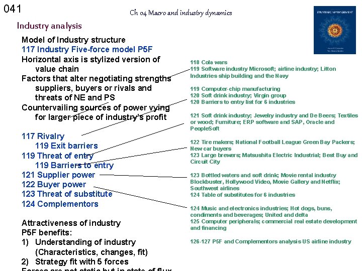 041 Ch 04 Macro and industry dynamics Industry analysis Model of Industry structure 117