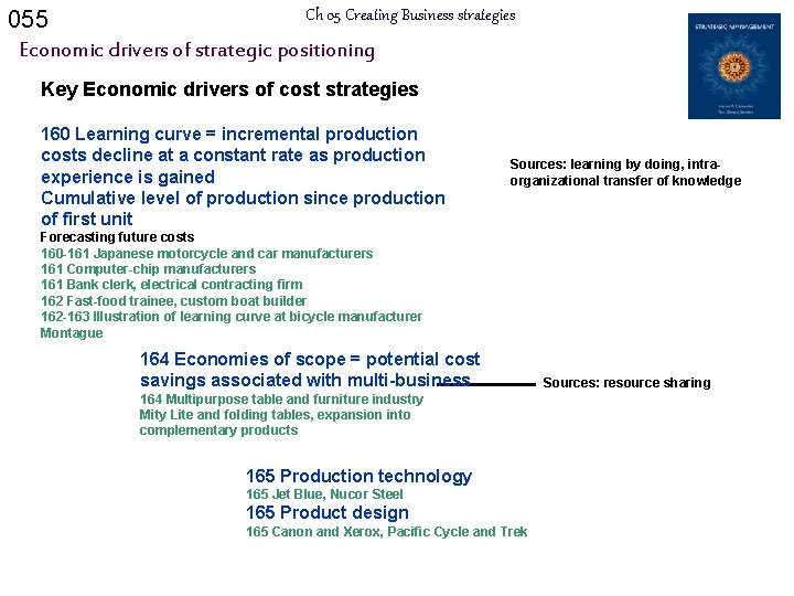 055 Ch 05 Creating Business strategies Economic drivers of strategic positioning Key Economic drivers