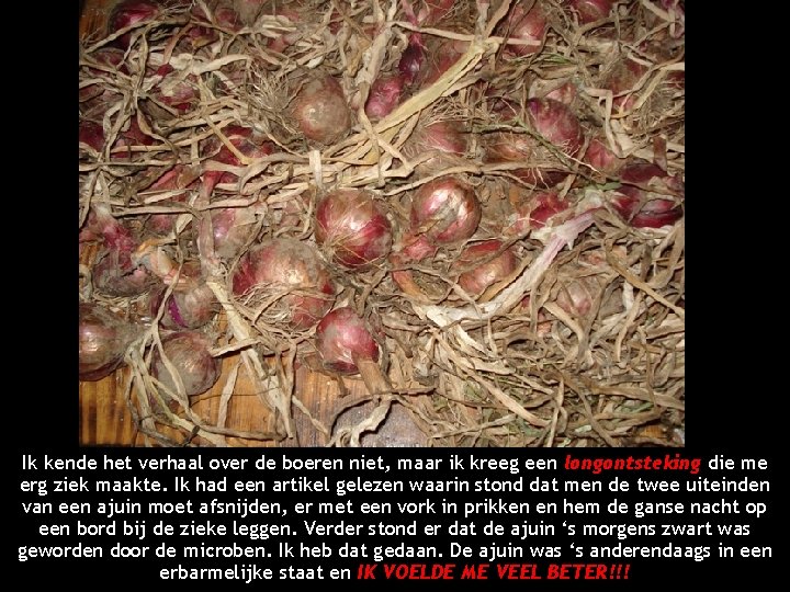 Ik kende het verhaal over de boeren niet, maar ik kreeg een longontsteking die Ik kende het verhaal over de boeren niet, maar ik kreeg een longontsteking die
