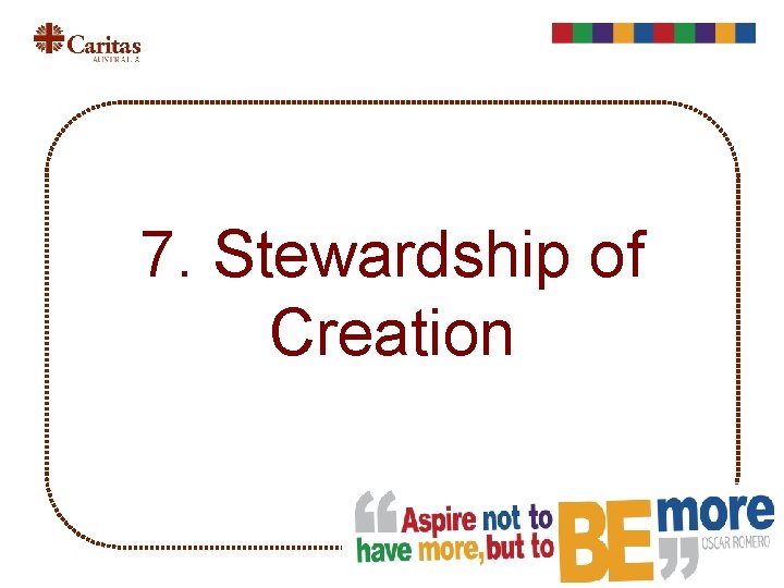 7. Stewardship of Creation 