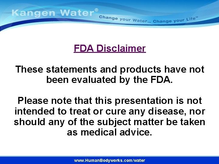 FDA Disclaimer These statements and products have not been evaluated by the FDA. Please