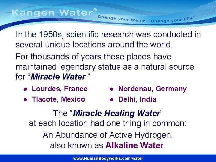 In the 1950 s, scientific research was conducted in several unique locations around the In the 1950 s, scientific research was conducted in several unique locations around the