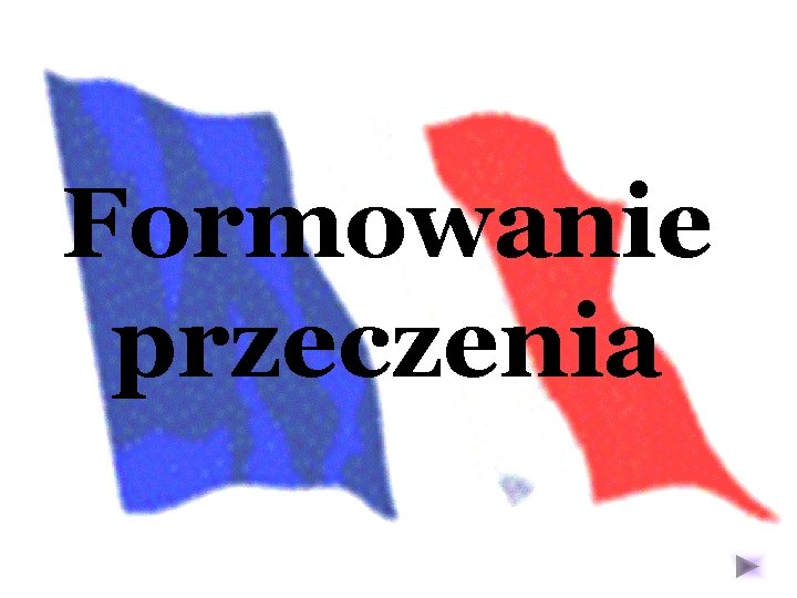 Formowanie przeczenia 