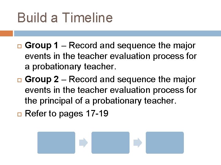 Build a Timeline Group 1 – Record and sequence the major events in the Build a Timeline Group 1 – Record and sequence the major events in the