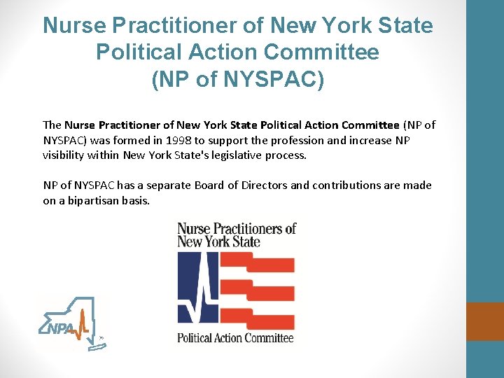 Nurse Practitioner of New York State Political Action Committee (NP of NYSPAC) The Nurse