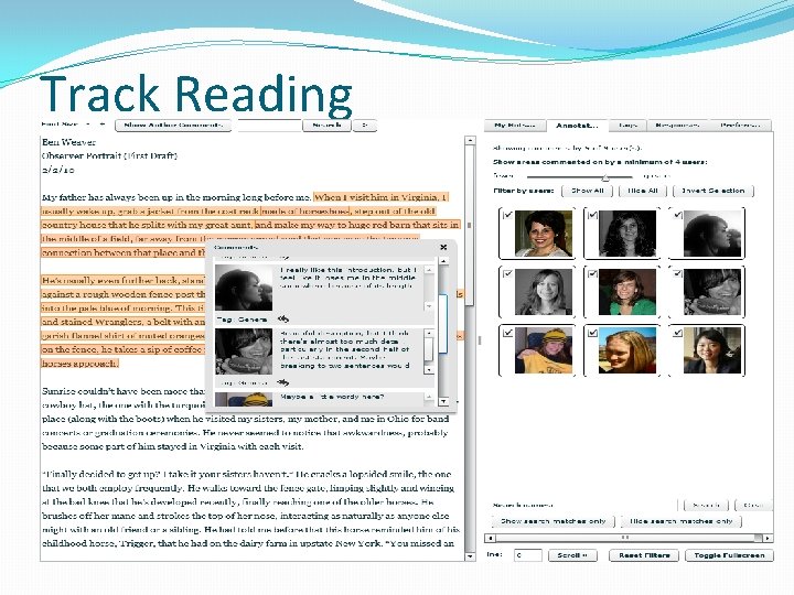 Track Reading Track Reading
