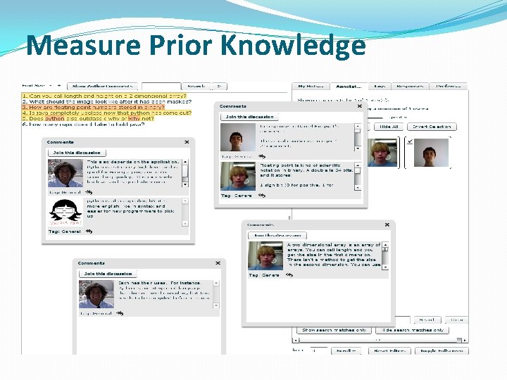 Measure Prior Knowledge Measure Prior Knowledge