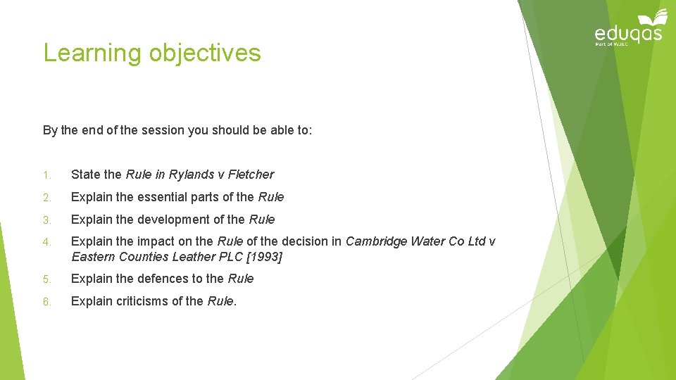 Learning objectives By the end of the session you should be able to: 1.