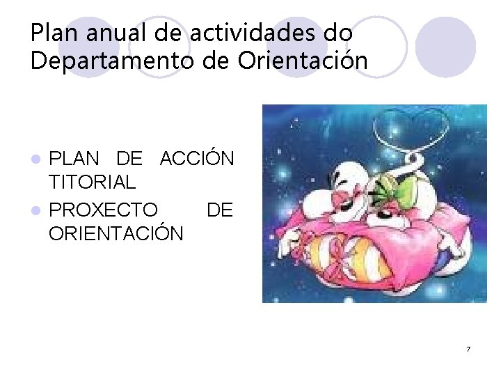 Plan anual de actividades do Departamento de Orientación PLAN DE ACCIÓN TITORIAL l PROXECTO