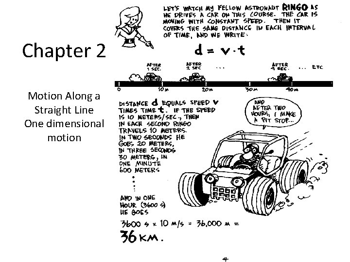 Chapter 2 Motion Along a Straight Line One dimensional motion 