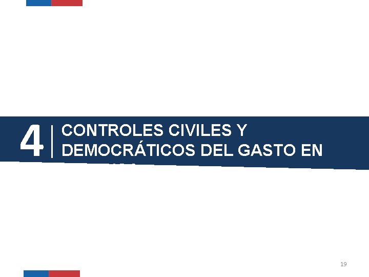 4 CONTROLES CIVILES Y DEMOCRÁTICOS DEL GASTO EN DEFENSA 19 