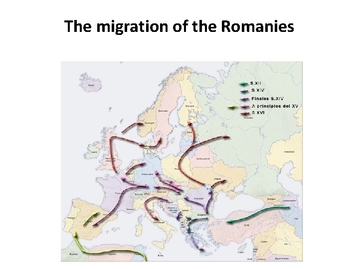 The migration of the Romanies 