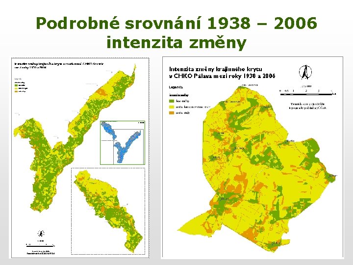Podrobné srovnání 1938 – 2006 intenzita změny 