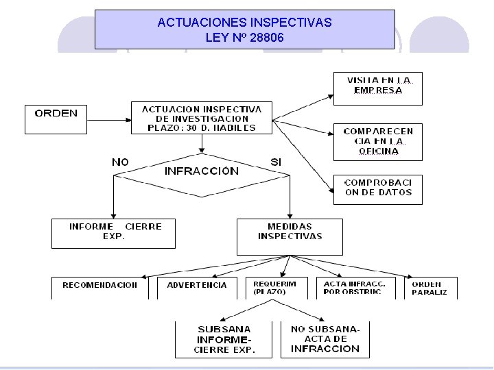 ACTUACIONES INSPECTIVAS LEY Nº 28806 